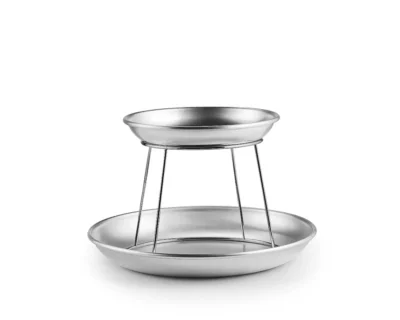 Skaldjursfat i aluminium D24cm, H4,5cm