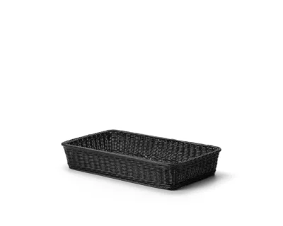 Brödkorg Svart PP Plast 53x32xH9cm