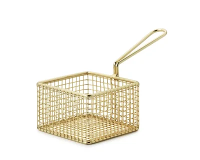 Minikorg Guld D10xH6cm
