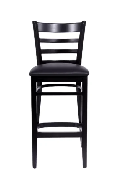 Barstol James wenge svart konstläder