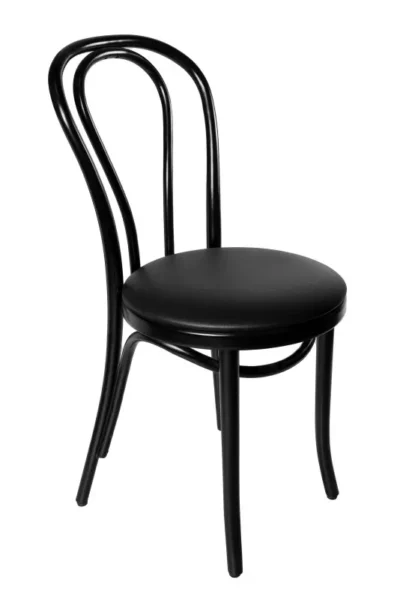 Stol Michael wenge svart konstläder