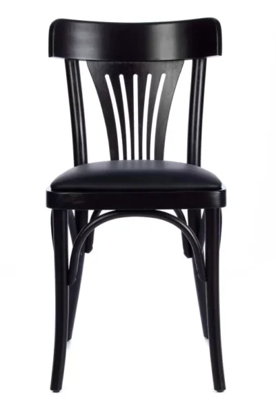 Stol Tobias wenge svart konstläder