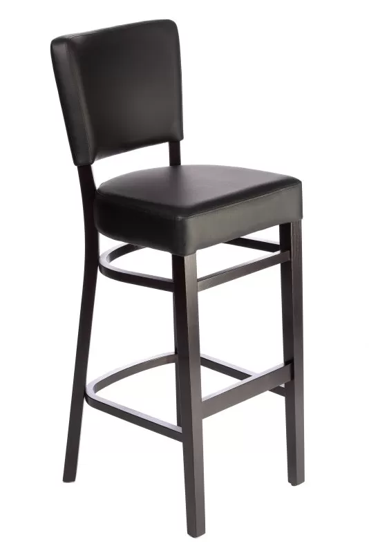 Barstol Madonna M wenge svart konstläder - Image 2
