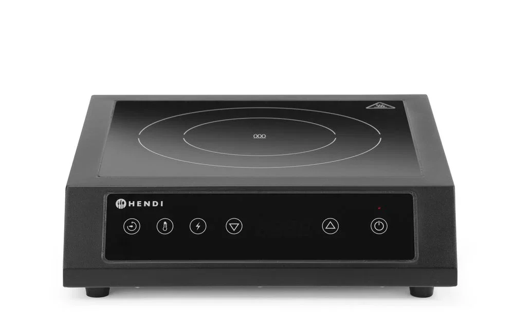 Induktionshäll 3500 D XL, HENDI, svart, 220–240V/3500W, 355x400x(H)100 mm