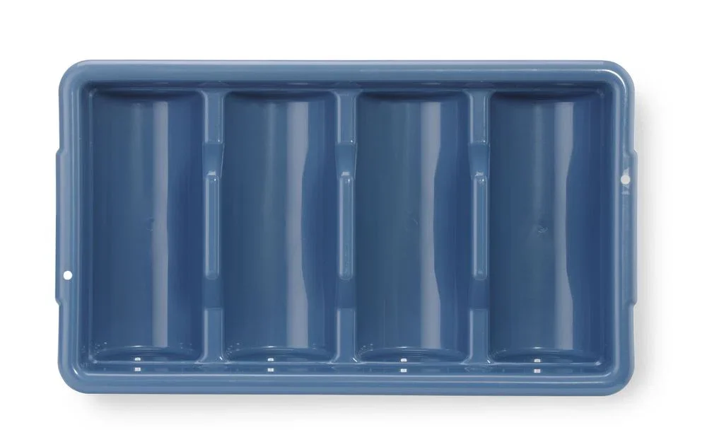 Bestickset, 200 delar, med bestickinsats, HENDI, blå, 525x300x(H)95 mm, rektangulär