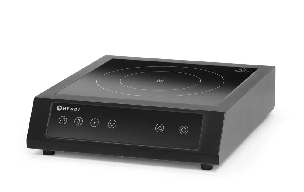 Induktionshäll 3500 D XL, HENDI, svart, 220–240V/3500W, 355x400x(H)100 mm