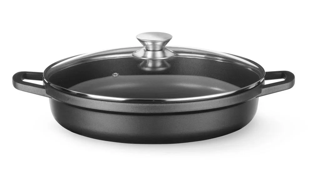 Gryta med non-stickbeläggning, HENDI, 7 L, svart, rund
