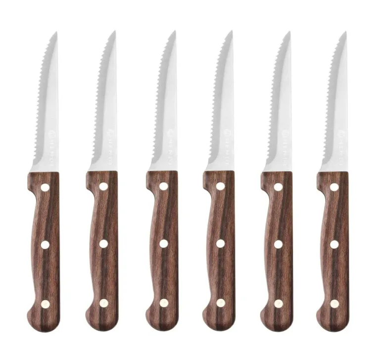 Stekkniv – 6 st, HENDI Profi Line, brun, 210 mm