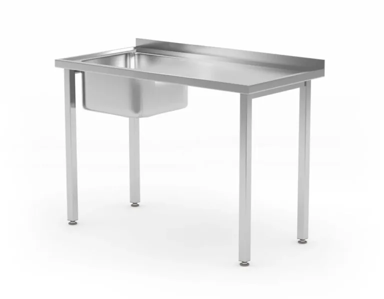Diskbänk med skruvad konstruktion, HENDI, Kitchen Line, ho till vänster, 1000x600x(H)850 mm