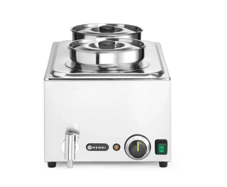 Set: Bain-marie Ranger + 2 x 4 L behållare med lock, HENDI, 8L, 220-240V/1000W, 604x332x(H)315 mm