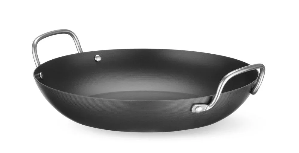 Serveringspanna i kolstål, HENDI, Ø204×240 mm - Bild 2