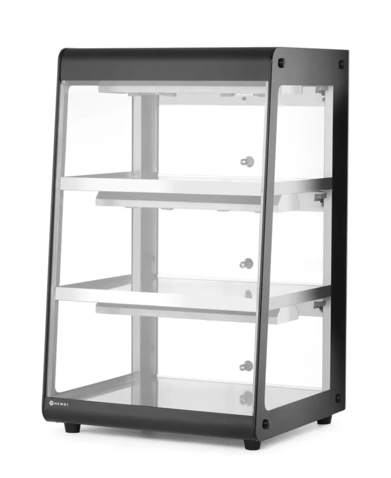 Varmhållningsdisplay bänk, HENDI, svart, 220–240V/500W