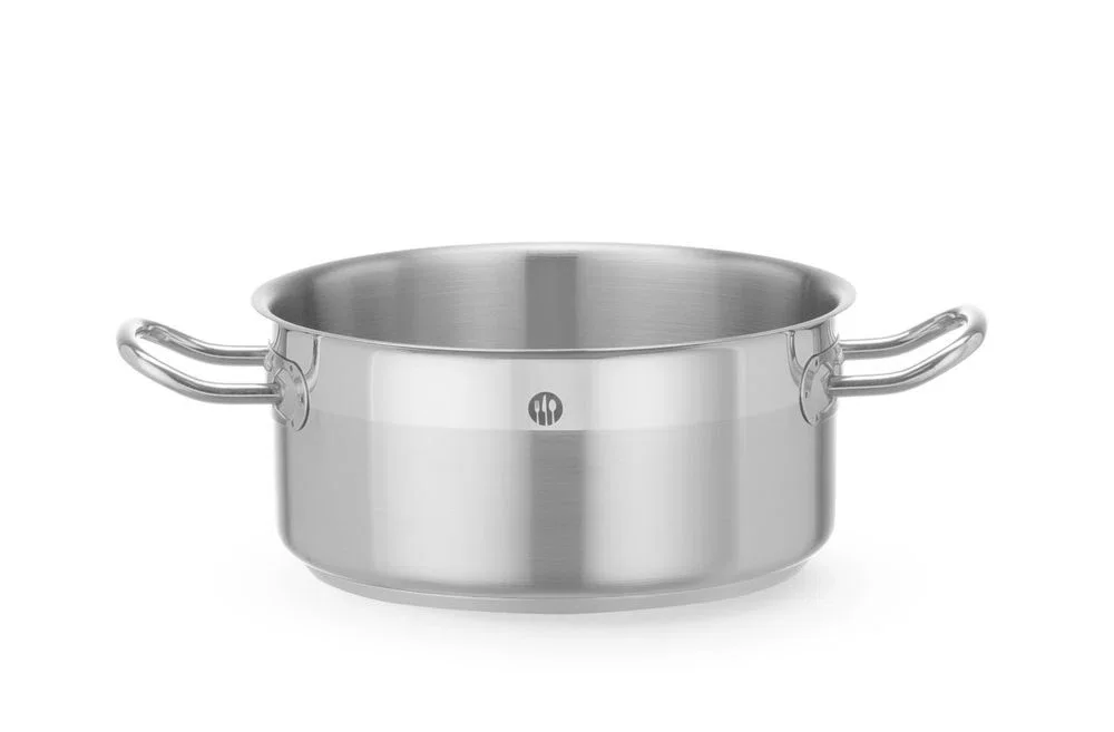 Låg gryta utan lock, HENDI Profi Line, 2,8L, Ø200x(H)90 mm, rund
