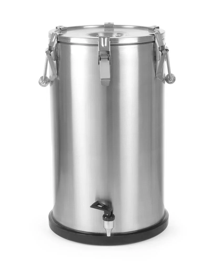 Isolerad transportbehållare med tappkran, HENDI, Profi Line, 50 l, silver, Ø480 x 380 mm - Bild 6