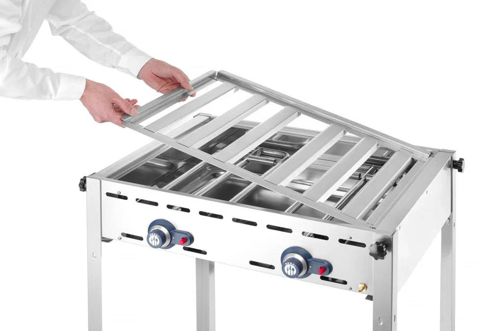 Hendi Gasgrill med 2 brännare – Green fire - Bild 6