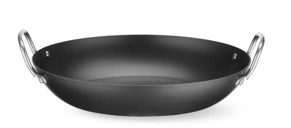 Serveringspanna i kolstål, HENDI, Ø204×240 mm