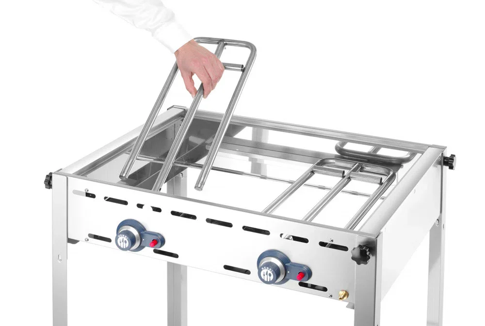 Hendi Gasgrill med 2 brännare – Green fire - Bild 3