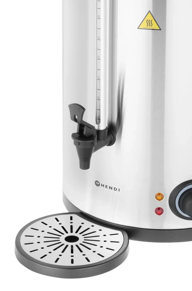 Varmdrycksdispenser dubbelväggad, HENDI, ca 60 koppar på 40 min, 9 l, 220–240 V / 1500 W, 340 x 315 x 430 mm