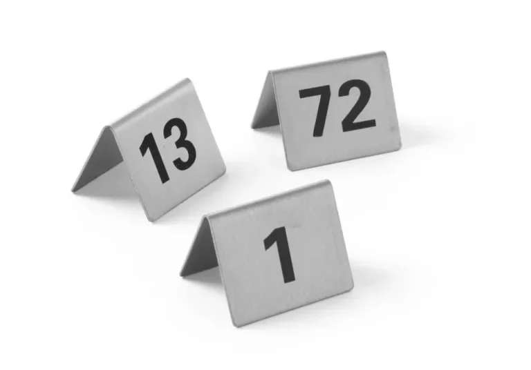 Bordsnummer-skylt nummer 25-36 Hendi