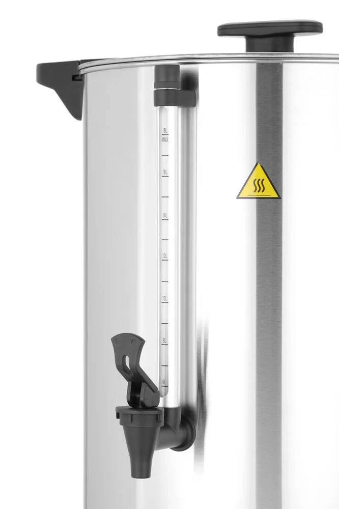 Varmdrycksdispenser dubbelväggad, HENDI, ca 120 koppar på 37 min, 17 l, 220–240 V / 2500 W, 415 x 382 x 480 mm - Bild 9
