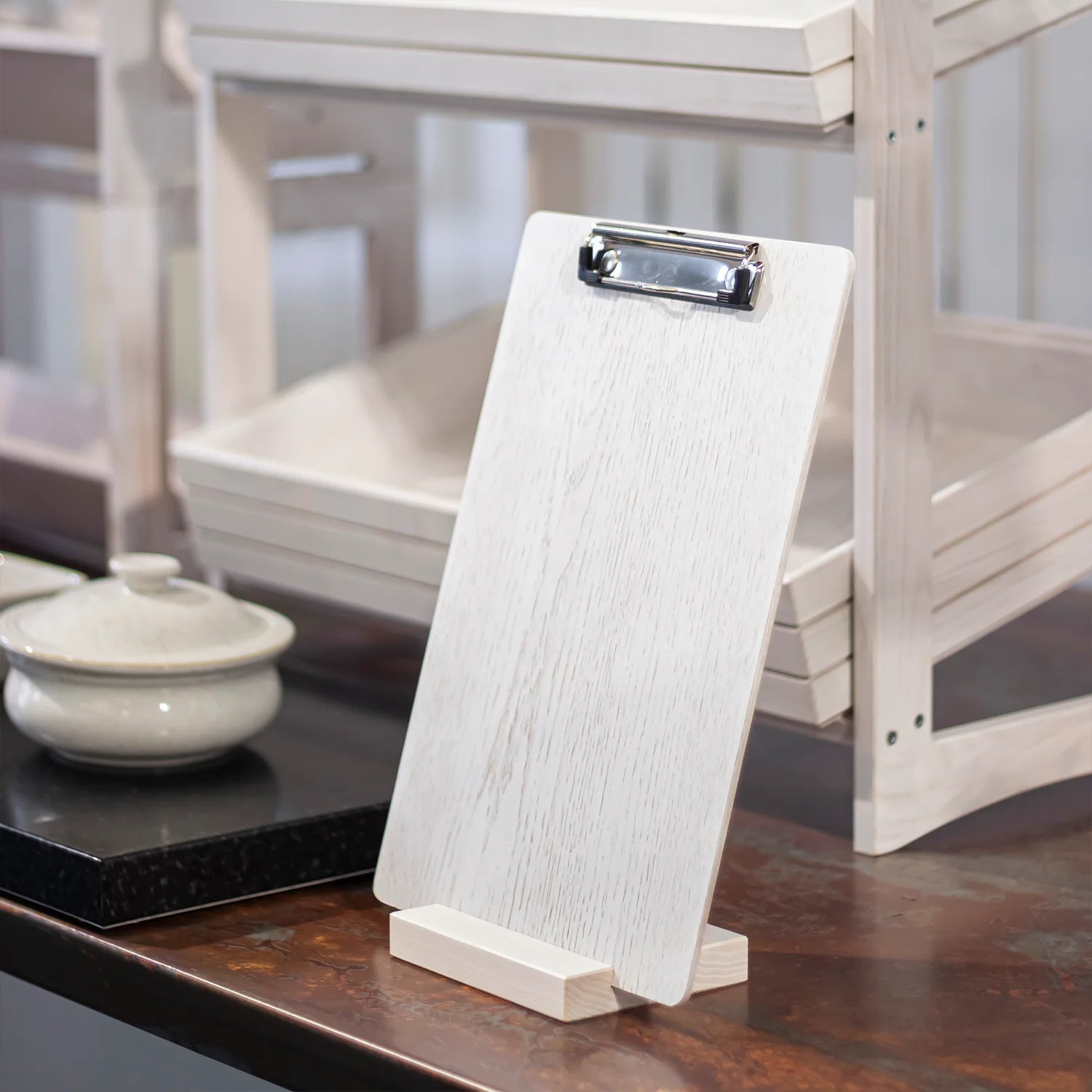 Menu Board A4 with Clip and Hanger - End of line - Bild 2