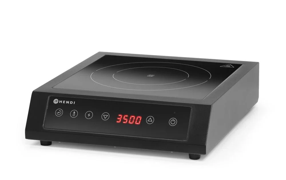 Induktionshäll 3500 D XL, HENDI, svart, 220–240V/3500W, 355x400x(H)100 mm