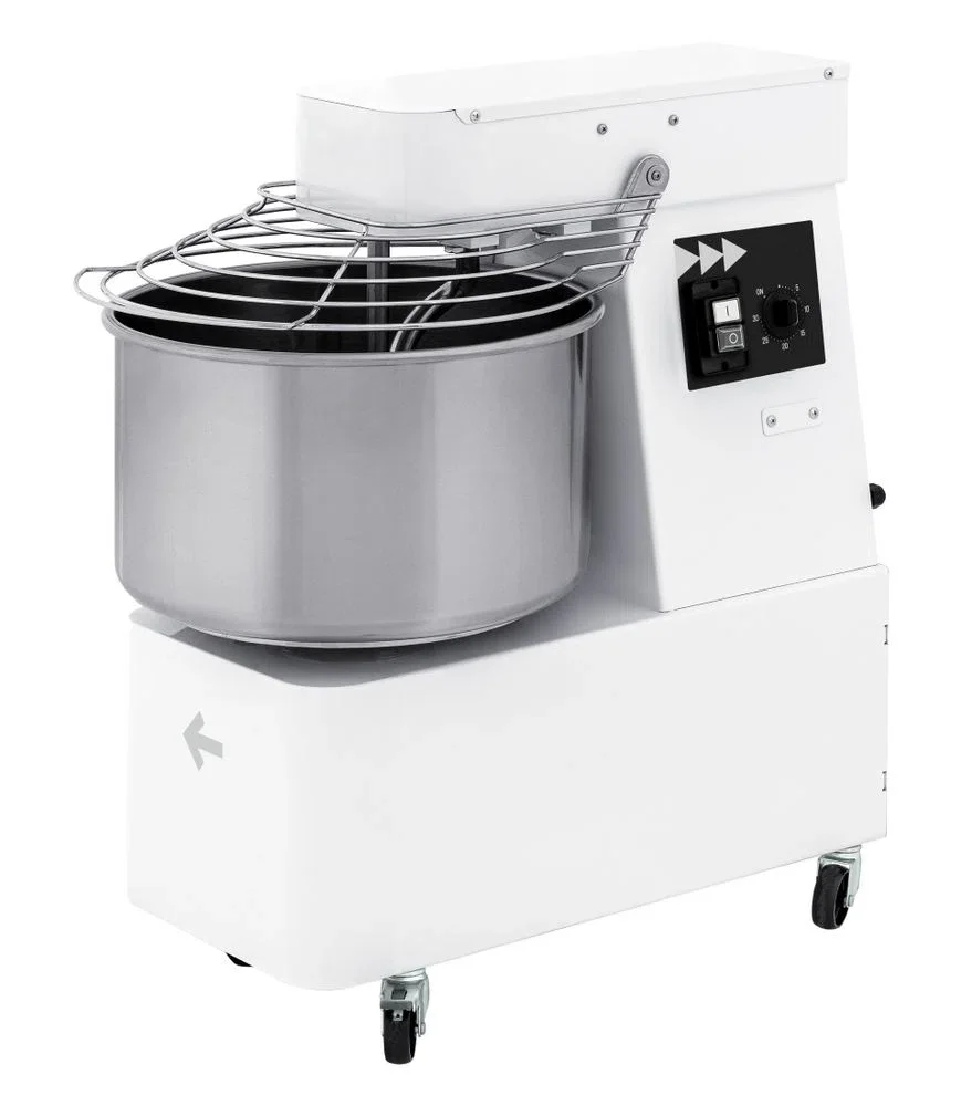 Spiralmixer med fast skål och 2 hastigheter – 32 L, HENDI, 88 kg/h, 400V/1700W, 430x740x(H)820mm