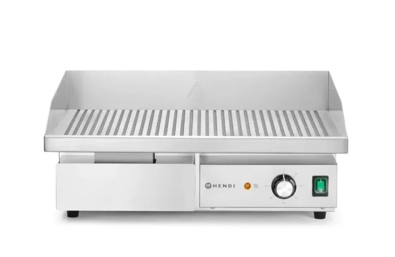 Stekbord räfflat, HENDI, Budget Line, 220–240V/3000W, 550x430x(H)240 mm