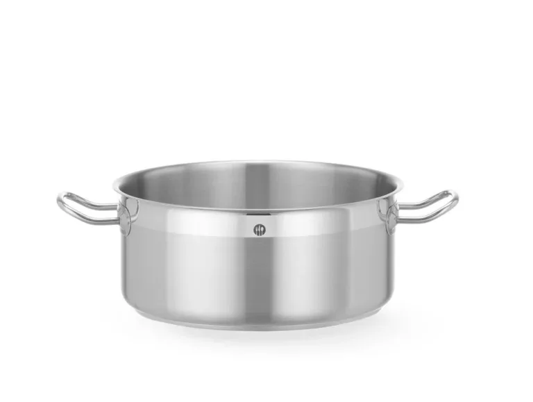 Låg gryta utan lock, HENDI Profi Line, 7,3L, Ø280x(H)120 mm, rund