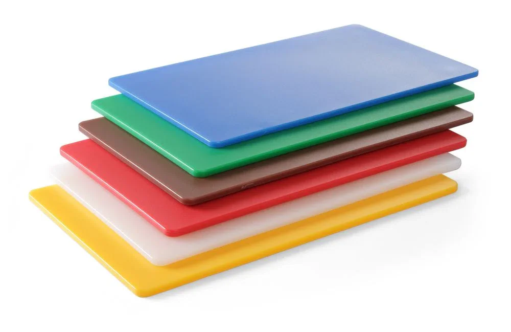 Skärbrädor HACCP GN 1/1, set med 6 färger, HENDI, 6 st, 530x325 mm, rektangulära